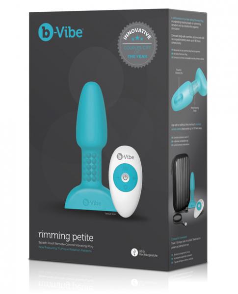 B-Vibe Petite Rimming Teal Blue Anal Butt Plug - Anal Toys - www.Coyha.com