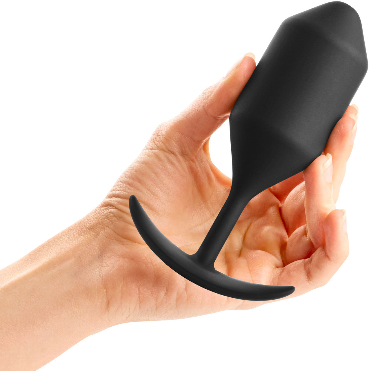 B-Vibe Snug Plug 4 Weighted Anal Butt Plug Black - Anal Toys - www.Coyha.com