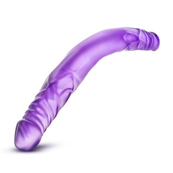 B Yours 14 inches Double Dildo Purple - Dildos - www.Coyha.com