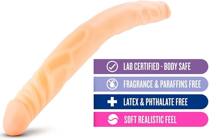 B Yours - 14in Double Dildo - Beige - Dildos - www.Coyha.com