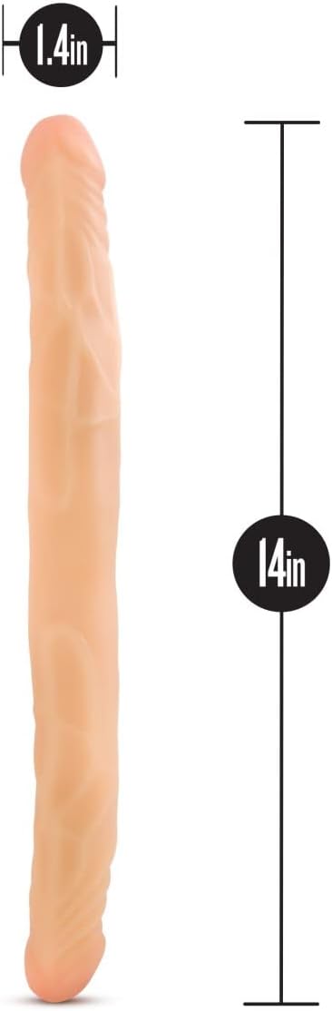 B Yours - 14in Double Dildo - Beige - Dildos - www.Coyha.com