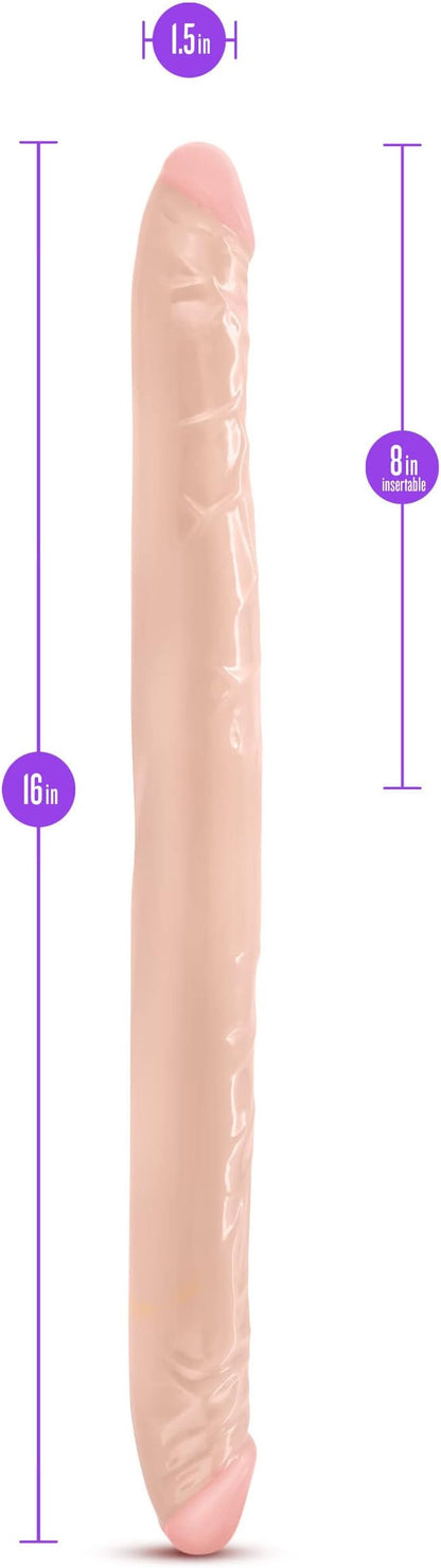 B Yours - 16 inch Double Dildo - Beige - Dildos - www.Coyha.com