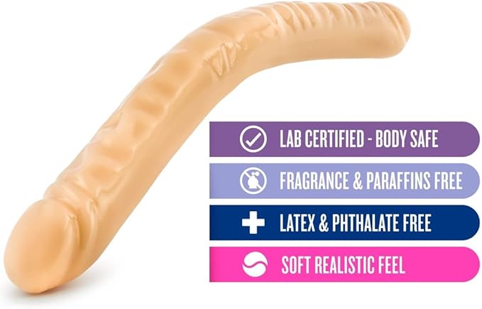 B Yours - 18 inch Double Dildo - Beige - Dildos - www.Coyha.com