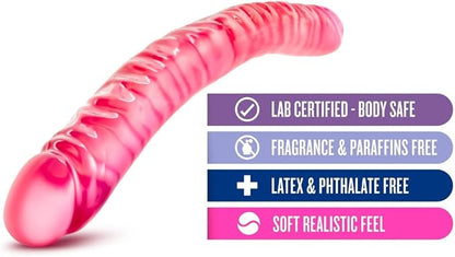 B Yours - 18 inch Double Dildo - Pink - Dildos - www.Coyha.com