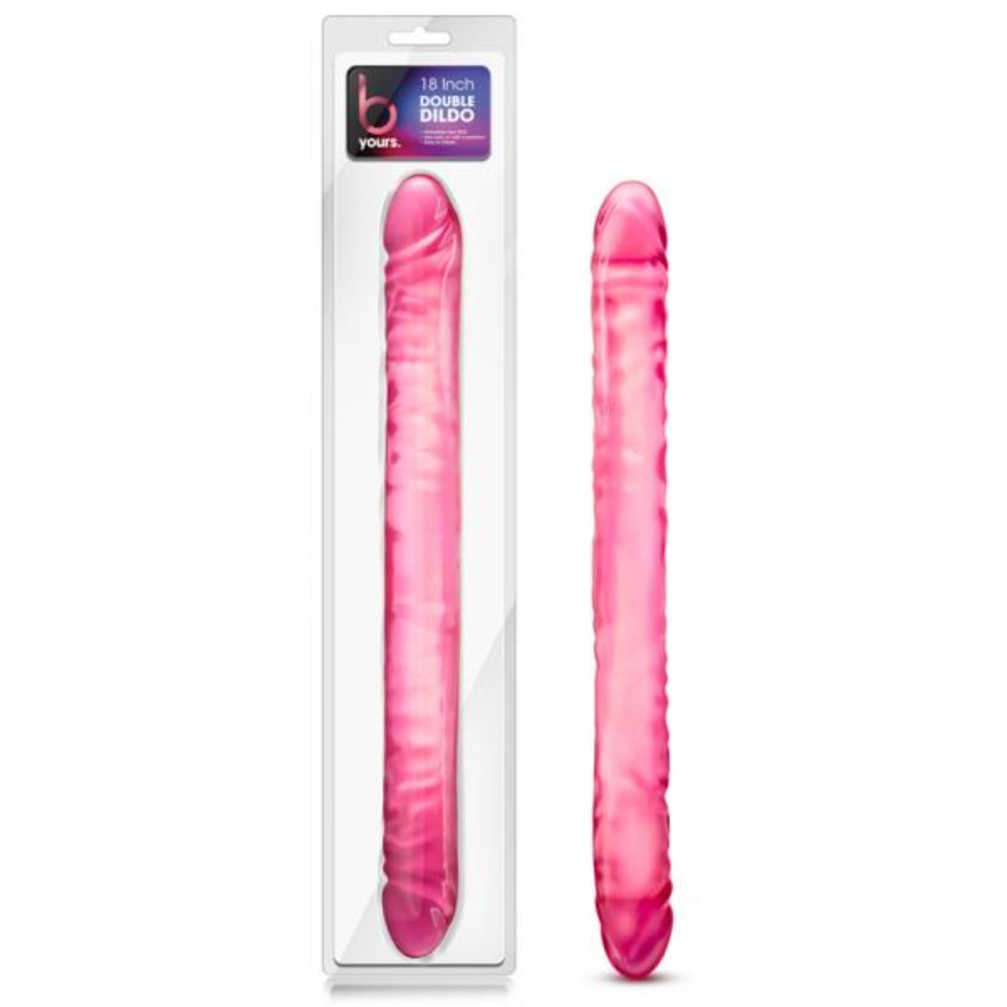 B Yours - 18 inch Double Dildo - Pink - Dildos - www.Coyha.com