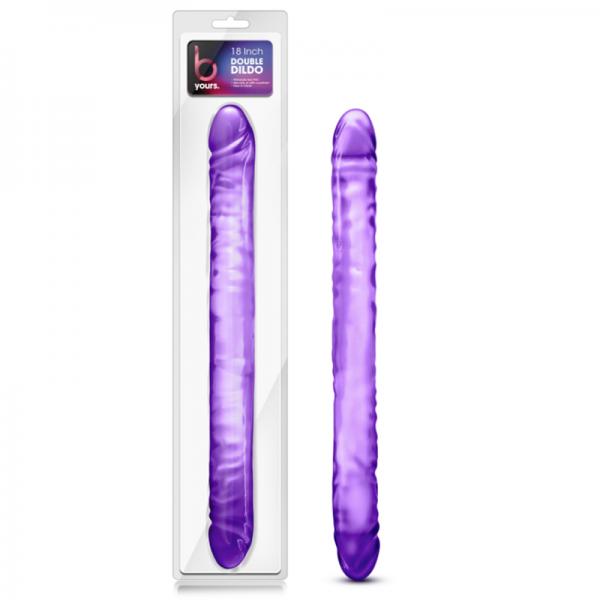 B Yours 18 inches Double Dildo Purple - Dildos - www.Coyha.com