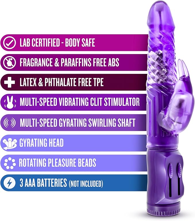 B Yours - Beginner's Bunny Rabbit Vibrator Purple - Vibrators - www.Coyha.com