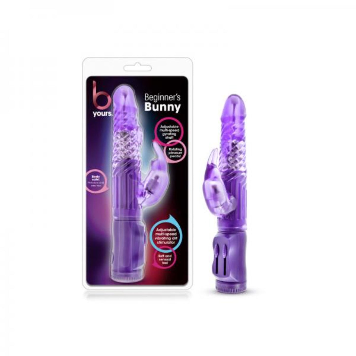 B Yours - Beginner's Bunny Rabbit Vibrator Purple - Vibrators - www.Coyha.com