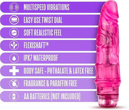 B Yours Cock Vibe 3 Pink Realistic Vibrating 7.75 Inch Dildo - Vibrators - www.Coyha.com