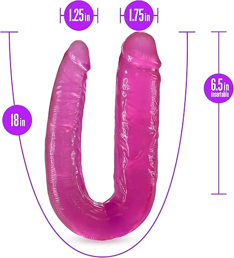 B Yours Double Headed 18 Inch Dildo Pink - Dildos - www.Coyha.com