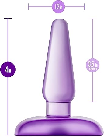 B Yours Eclipse Pleaser Small Anal Butt Plug Purple - Anal Toys - www.Coyha.com