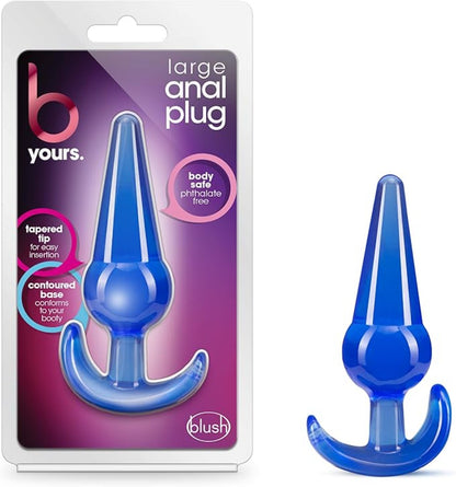 B Yours Large Anal Butt Plug Blue - Anal Toys - www.Coyha.com