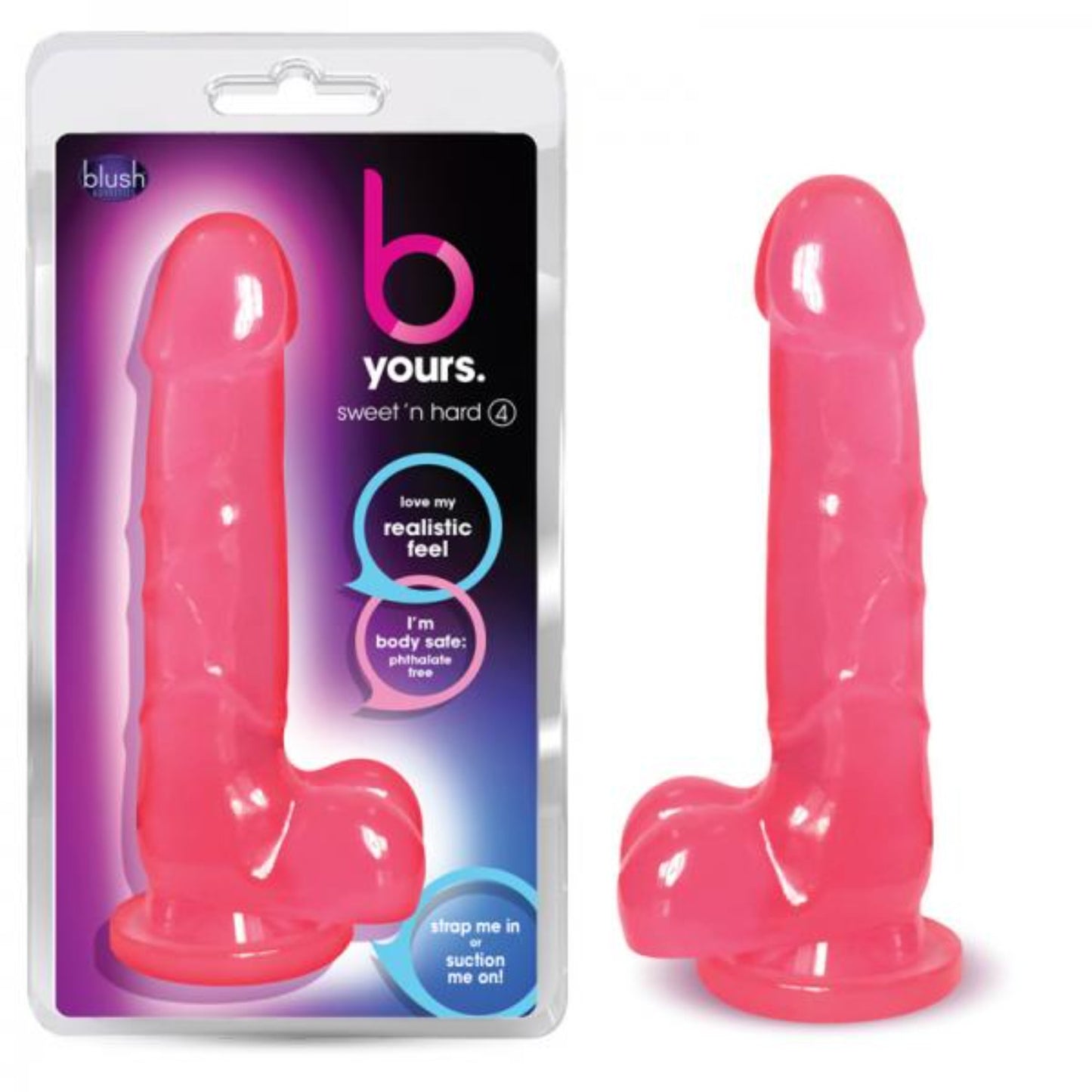 B Yours Sweet N Hard 4 Pink 7 Inch Dildo - Dildos - www.Coyha.com