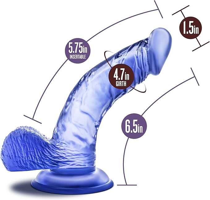 B Yours Sweet N Hard 6.5 Inch Dildo Blue - Dildos - www.Coyha.com