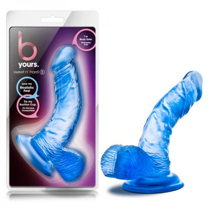 B Yours Sweet N Hard 6.5 Inch Dildo Blue - Dildos - www.Coyha.com