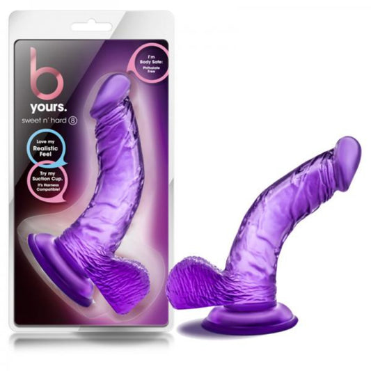 B Yours Sweet N Hard 6.5 Inch Dildo Purple - Dildos - www.Coyha.com