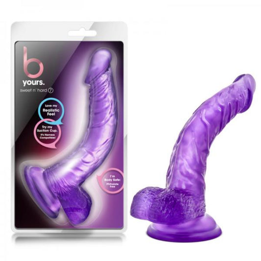 B Yours Sweet N Hard 8.5 Inch Dildo Purple - Dildos - www.Coyha.com