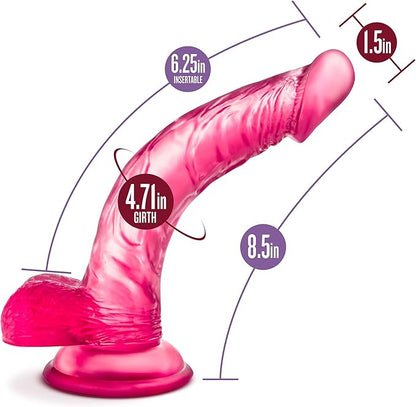 B Yours - Sweet N Hard 9 Inch Dildo Pink - Dildos - www.Coyha.com