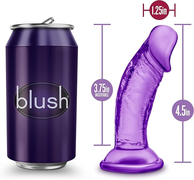 B Yours Sweet N' Small 4 Inch Dildo With Suction Cup - Purple - Dildos - www.Coyha.com