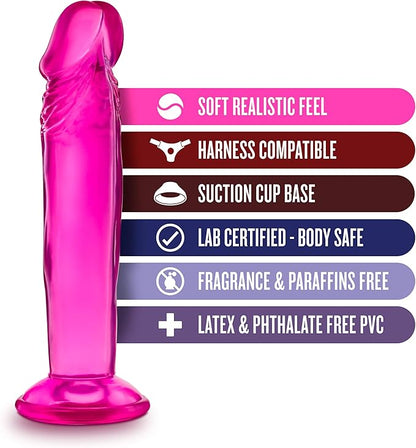 B Yours Sweet N' Small 6 Inch Dildo - Pink - Dildos - www.Coyha.com