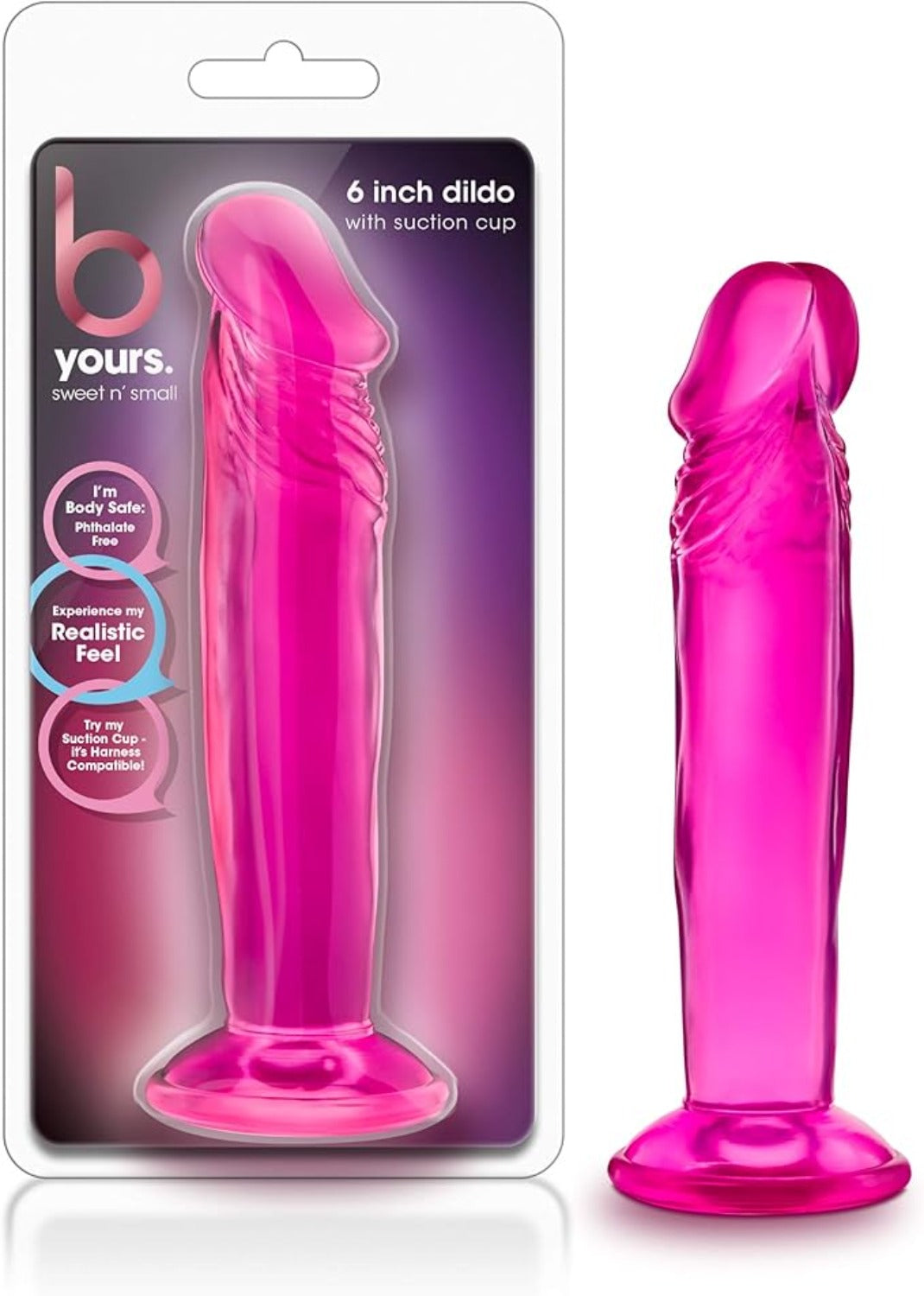 B Yours Sweet N' Small 6 Inch Dildo - Pink - Dildos - www.Coyha.com