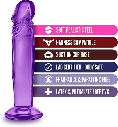 B Yours Sweet N' Small 6 Inch Dildo - Purple - Dildos - www.Coyha.com