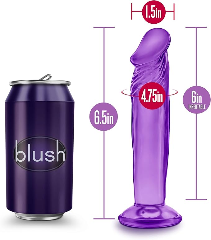 B Yours Sweet N' Small 6 Inch Dildo - Purple - Dildos - www.Coyha.com