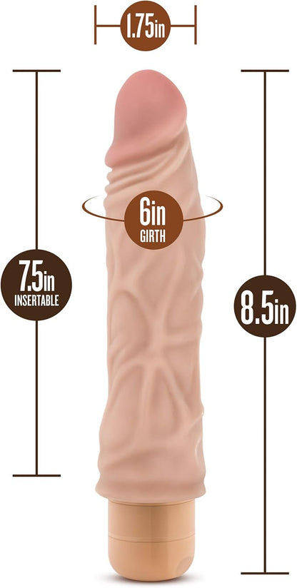 B Yours Vibe #10 8.5 Inch Vibrator Beige Vibrators - www.Coyha.com