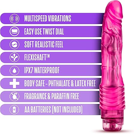 B Yours Vibe #2 9 Inch Vibrator Pink Vibrators - www.Coyha.com