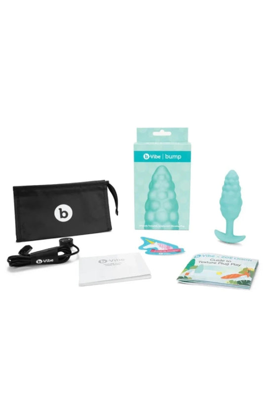 B-vibe Bump Texture Anal Butt Plug Mint - Anal Toys - www.Coyha.com