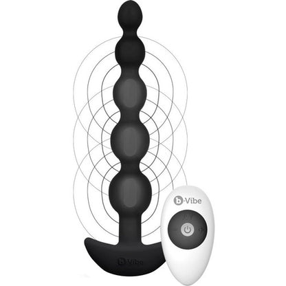 B-vibe Cinco Rechargeable Anal Beads With Remote - Anal Toys - www.Coyha.com