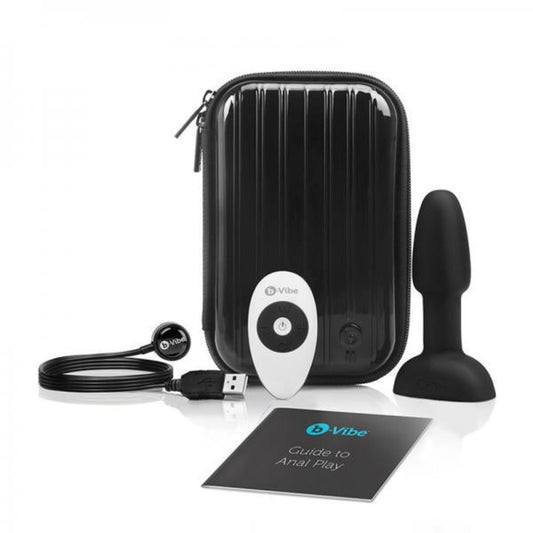 B-vibe Rimming & Rotating Petite Anal Butt Plug Black - Anal Toys - www.Coyha.com