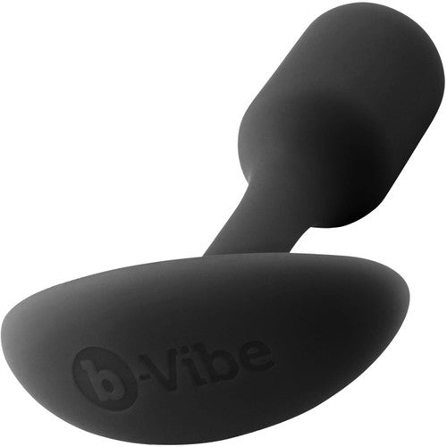 B-vibe Snug Plug 1 Weighted Anal Butt Plug Black - Anal Toys - www.Coyha.com