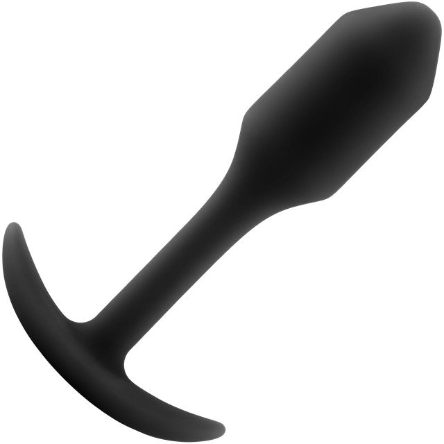 B-vibe Snug Plug 1 Weighted Anal Butt Plug Black - Anal Toys - www.Coyha.com