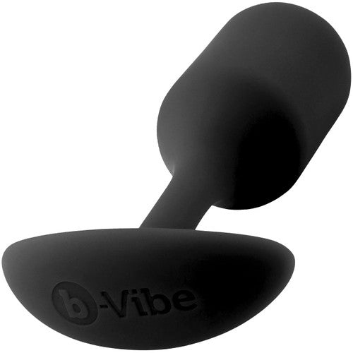 B-vibe Snug Plug 2 Weighted Anal Butt Plug Black - Anal Toys - www.Coyha.com