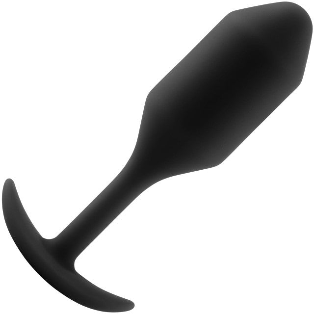 B-vibe Snug Plug 2 Weighted Anal Butt Plug Black - Anal Toys - www.Coyha.com