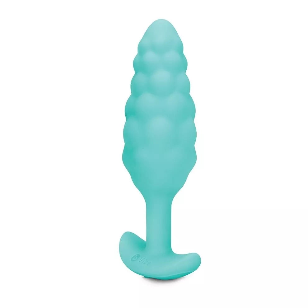 B-vibe Twist Texture Anal Butt Plug Green - Anal Toys - www.Coyha.com