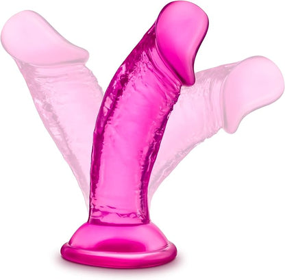 B Yours Sweet N' Small 4 Inch Dildo w/ Suction Cup - Pink - Dildos - www.Coyha.com