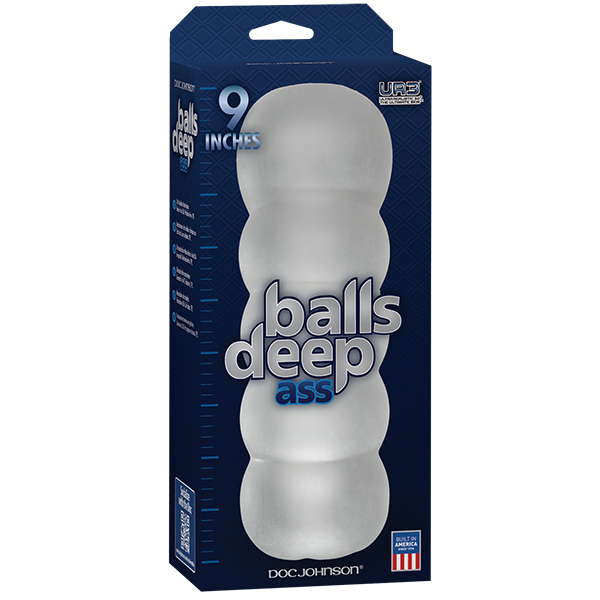 Balls Deep 9 inches Masturbator Stroker Ass Frost - Men's Toys - www.Coyha.com