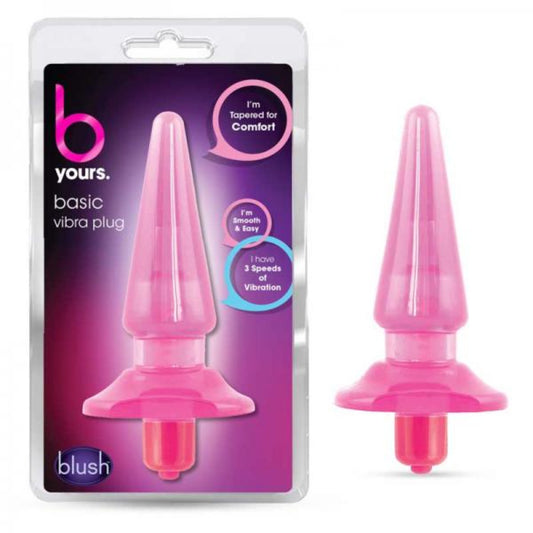 Basically Yours Sassy Pink Vibrating Anal Butt Plug - Anal Toys - www.Coyha.com