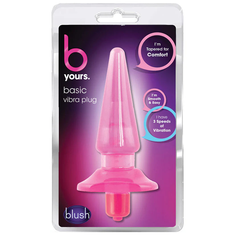 Basically Yours Sassy Pink Vibrating Anal Butt Plug - Anal Toys - www.Coyha.com