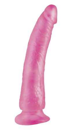 Basix Rubber Slim Pink 7 inch Dildo With Suction Cup - Dildos - www.Coyha.com