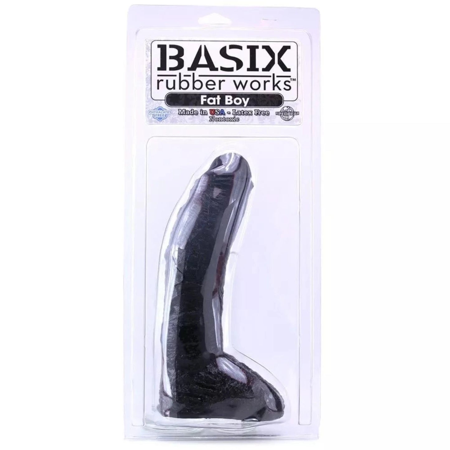 Basix Rubber Works Black Fat Boy 10 inch Dildo - Dildos - www.Coyha.com