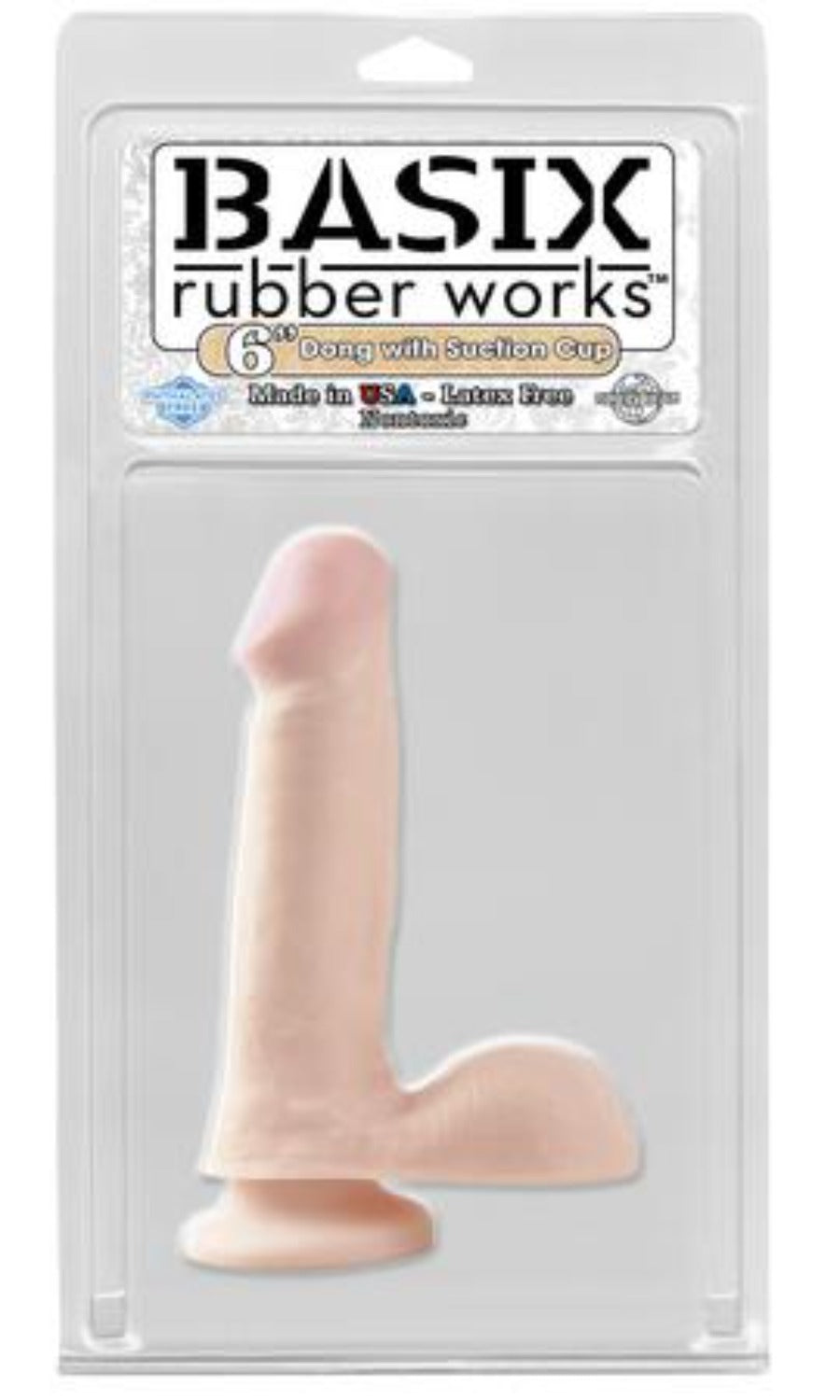 Basix Rubber Works Break Time Beige 6 Inch Dildo - Dildos - www.Coyha.com