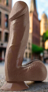 Basix Rubber Works Brown Beauty 6.5 Inch Dildo With Suction Cup - Dildos - www.Coyha.com