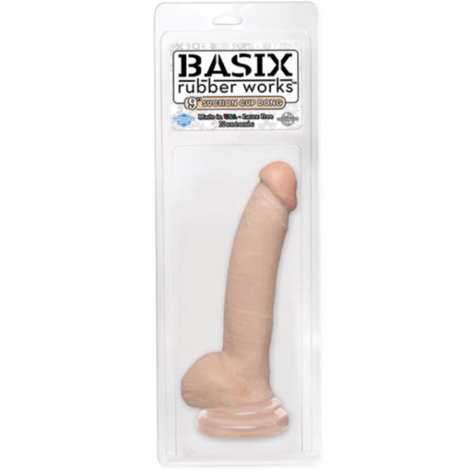 Basix Rubber Works Oh Yeah Beige 9 Inch Dildo - Dildos - www.Coyha.com