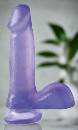 Basix Rubber Works Purple Tease 6 Inch Dildo With Suction Cup - Dildos - www.Coyha.com