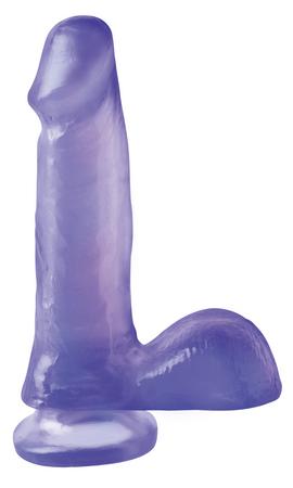 Basix Rubber Works Purple Tease 6 Inch Dildo With Suction Cup - Dildos - www.Coyha.com