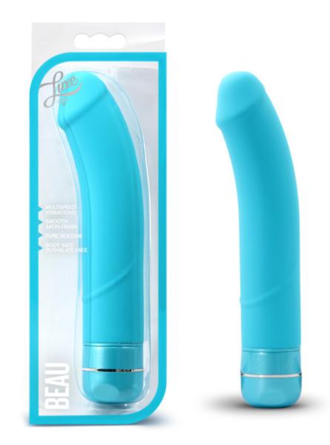 Beau Silicone G-Spot 8.5 Inch Vibrator Blue - Vibrators - www.Coyha.com