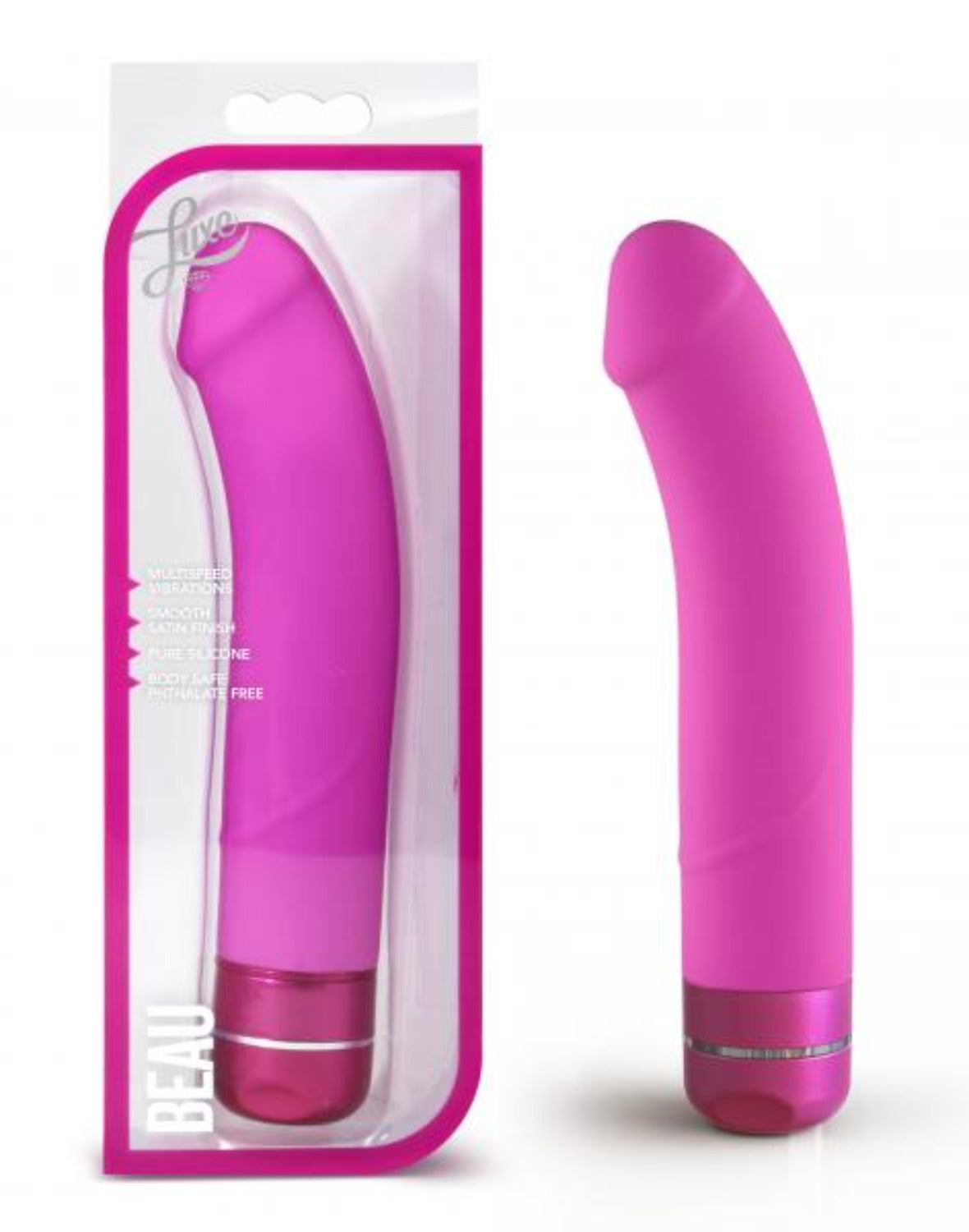 Beau Silicone G-Spot 8.5 Inch Vibrator Pink - Vibrators - www.Coyha.com